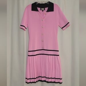 Alexia Admor Lucinda Short Sleeve Pink Dress